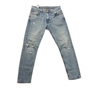 Levi's 512 Slim Taper Blue Distressed Jeans 32x30